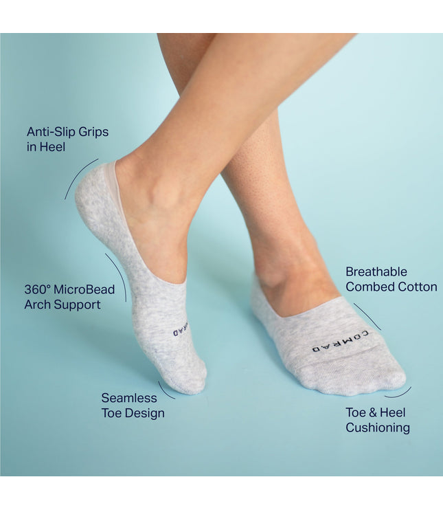 Combed Cotton No Show Socks
