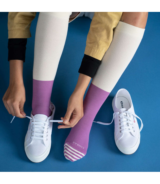 CloudCotton Compression Socks - Colorblock