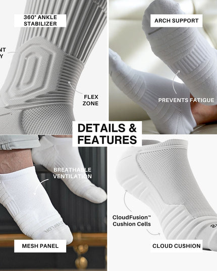 CloudFusion™ Athletic Cushioned Low Socks