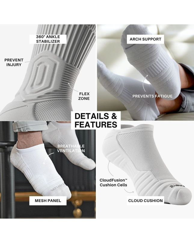 CloudFusion™ Athletic Cushioned Low Socks