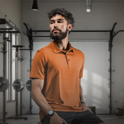 Men's Terra Recovery Polo (Sunfire Clay)