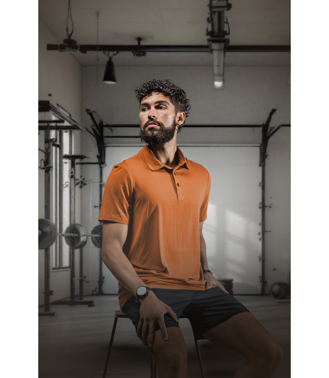 Men's Terra Recovery Polo (Sunfire Clay)