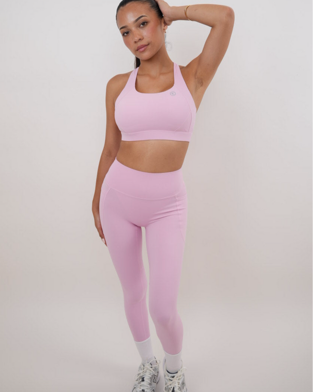 I Am Glowing Pink Blossom Quick Dry Butter Legging
