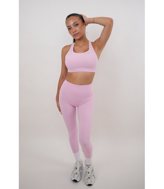 I Am Glowing Pink Blossom Quick Dry Butter Legging