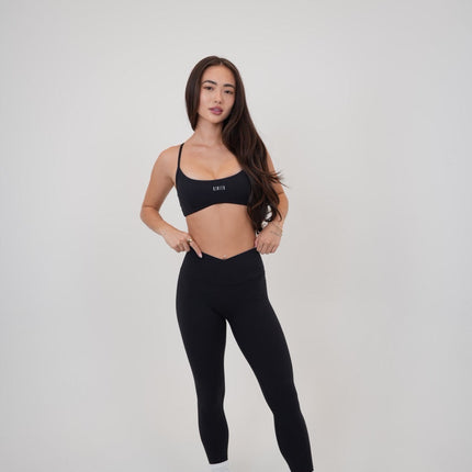 My Time Is Divine Black Cross-Back Butter Soft Bra