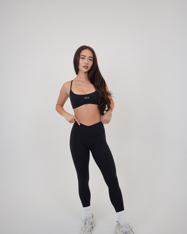 My Time Is Divine Black Cross-Back Butter Soft Bra
