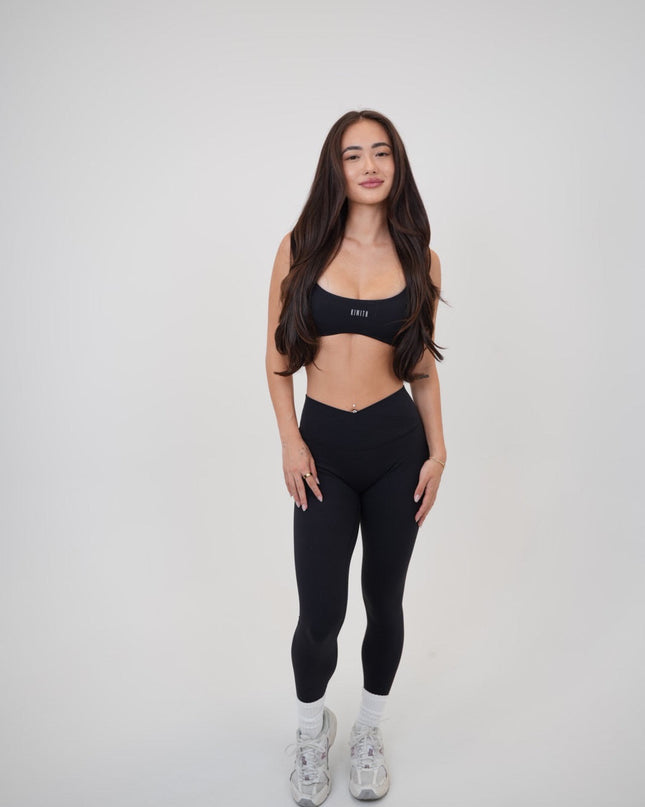 My Time Is Divine Black Cross-Back Butter Soft Bra