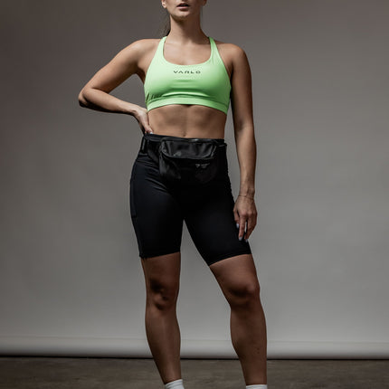 SOHO Women's Technical High Rise Shorts 8" (Black)