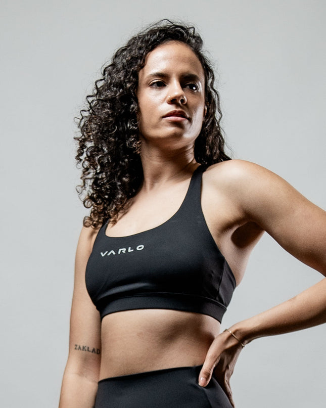 Women's SOHO Cross Back Sports Bra (Black)
