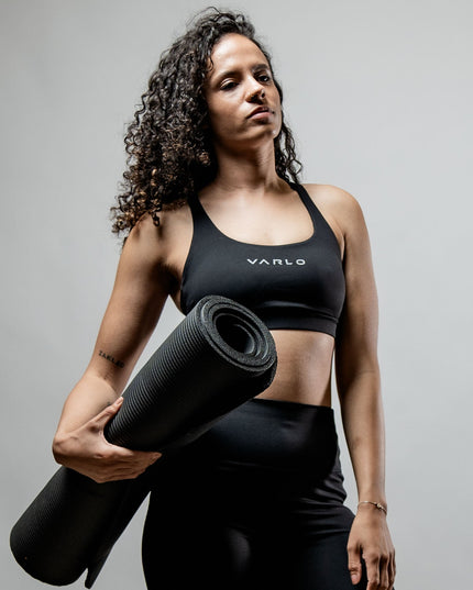 Women's SOHO Cross Back Sports Bra (Black)
