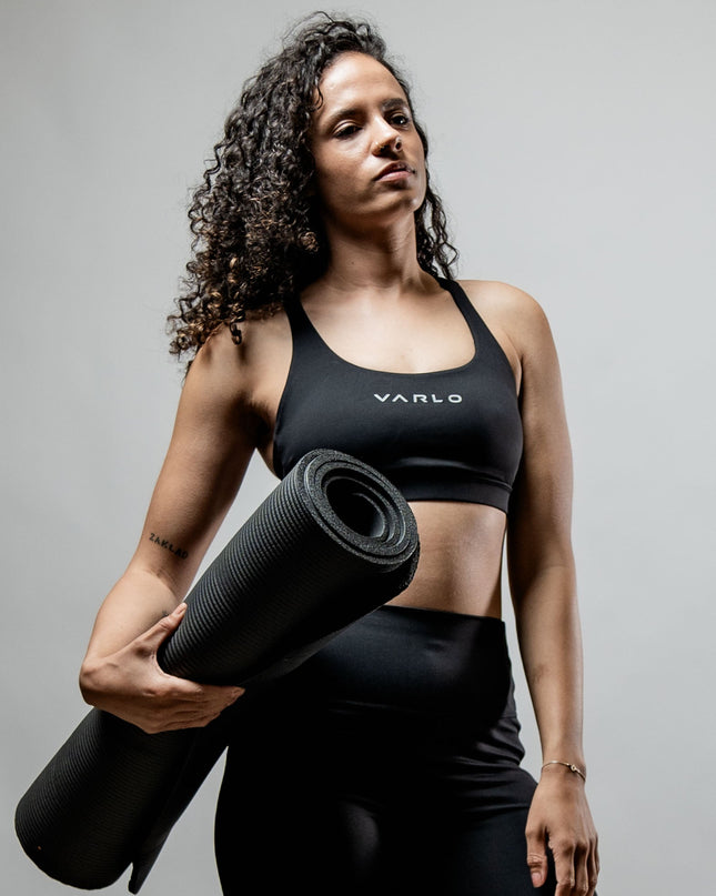 Women's SOHO Cross Back Sports Bra (Black)