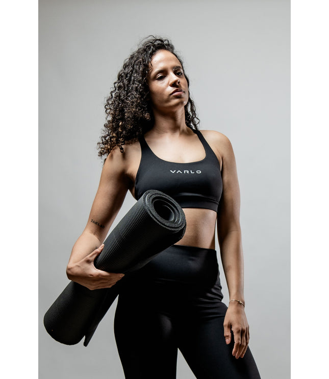 Women's SOHO Cross Back Sports Bra (Black)