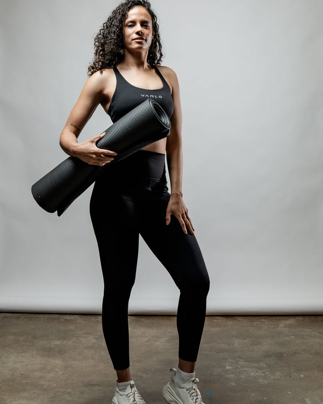 Women's SOHO Cross Back Sports Bra (Black)