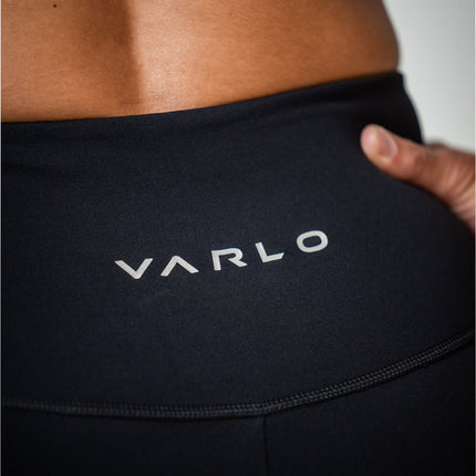 SOHO Women's Technical High Rise Shorts 8" (Black)