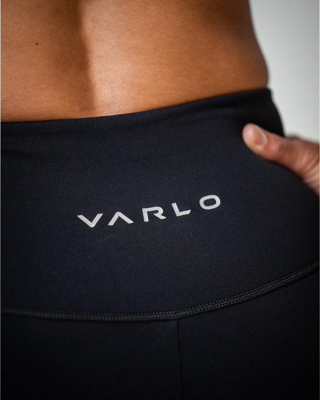 SOHO Women's Technical High Rise Shorts 8" (Black)