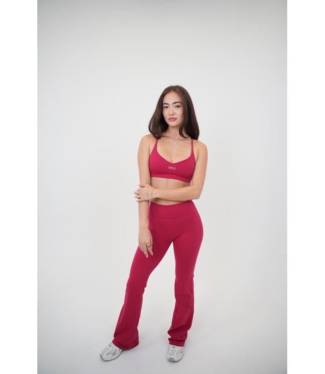 I Live in Luxury Red Flare Pant