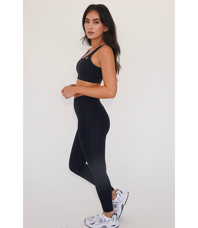 I am Beautifully Radiant Quick Dry Black Yoga Legging