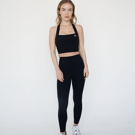 I Am Wonderful Halter Neck Black Bra