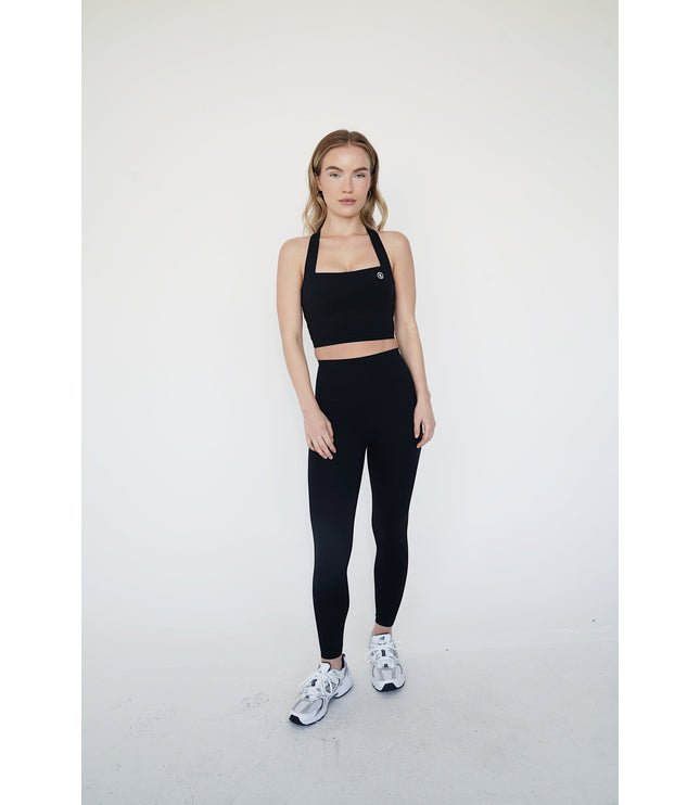I Am Wonderful Halter Neck Black Bra