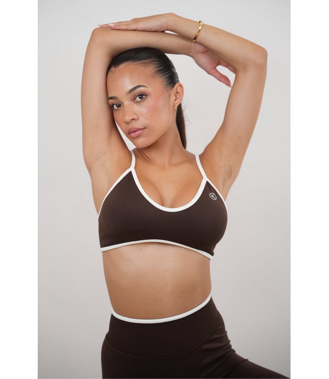 Passion is Power Brown Sports Bra