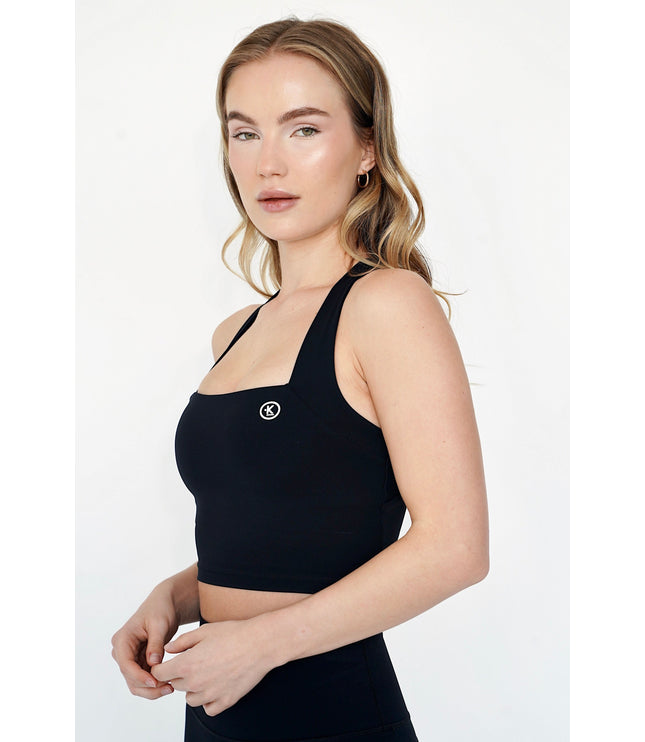 I Am Wonderful Halter Neck Black Bra