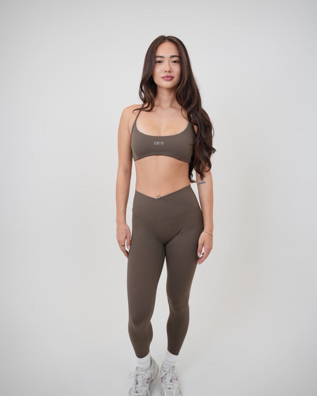 My Time Is Divine Brown Sculpt V-Waist Legging