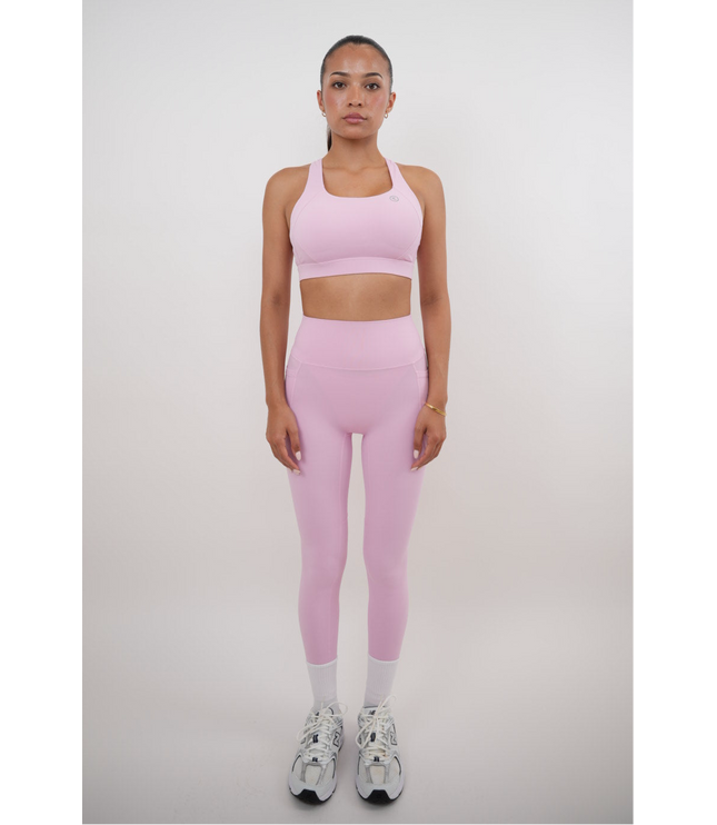 I Am Glowing Pink Blossom Quick Dry Butter Legging