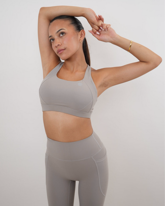 I Am Glowing Frosty Gray Quick Dry Butter Legging