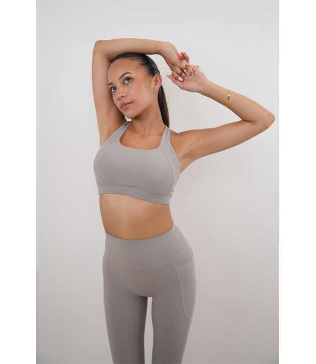 I Am Glowing Frosty Gray Quick Dry Butter Legging