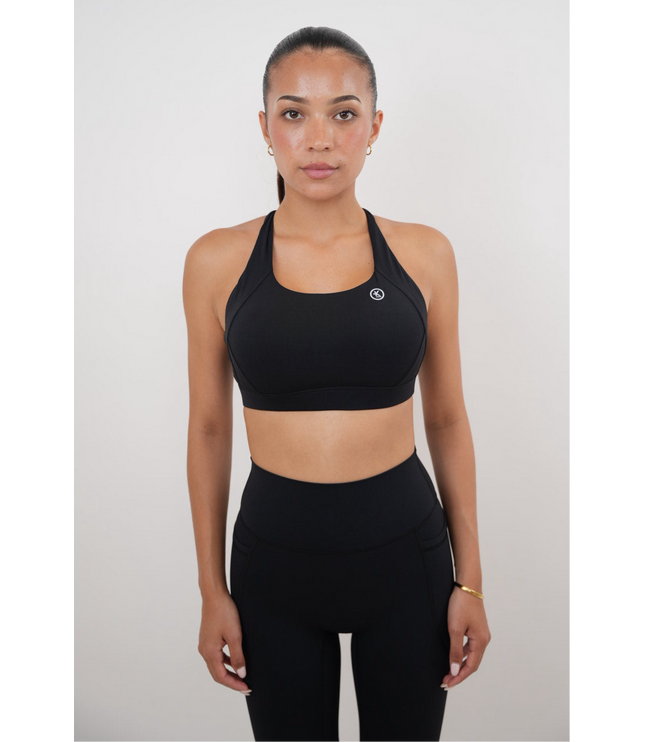I Am Glowing Black Quick Dry Butter Bra