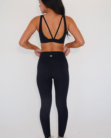 I am Beautifully Radiant Quick Dry Black Yoga Legging