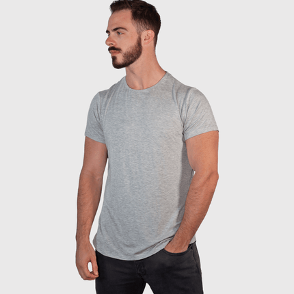 Bamboo Swift Curve-Hem T-Shirt - Sandstone
