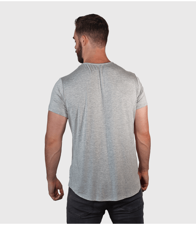 Bamboo Swift Curve-Hem T-Shirt - Sandstone