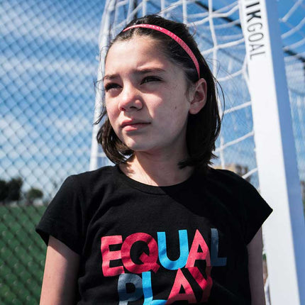 Equal Play Girls' Black T Shirt