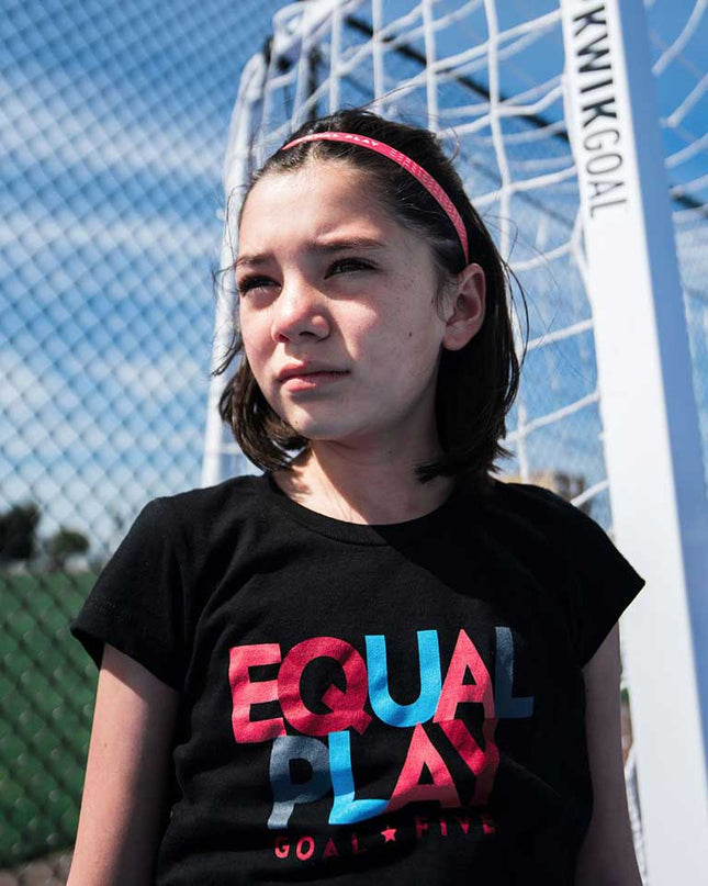 Equal Play Girls' Black T Shirt