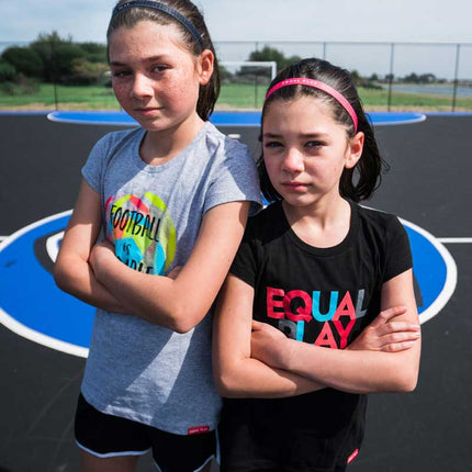 Equal Play Girls' Black T Shirt