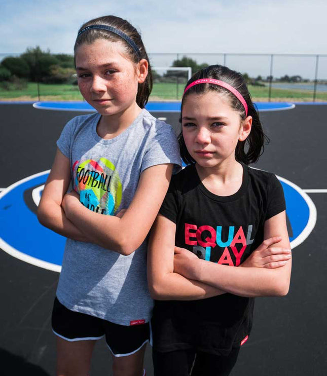 Equal Play Girls' Black T Shirt