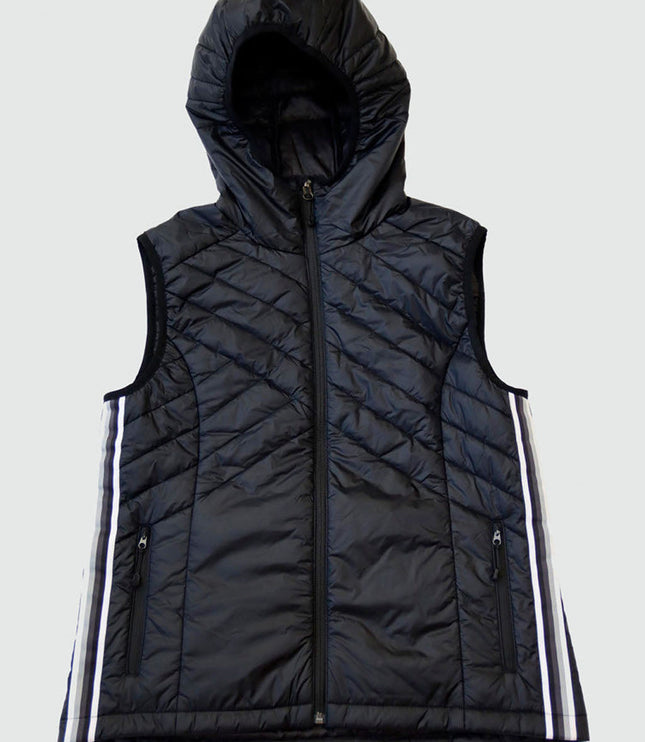 Powerstripe Eco-Friendly Down Hooded Vest