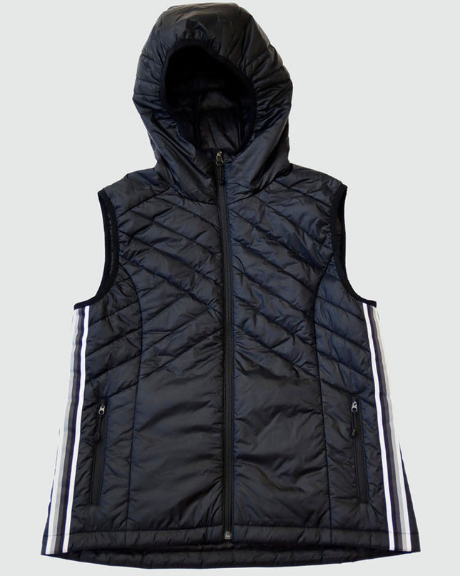 Powerstripe Eco-Friendly Down Hooded Vest