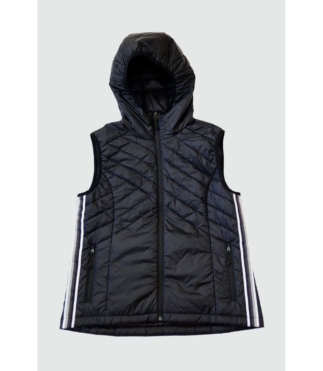 Powerstripe Eco-Friendly Down Hooded Vest