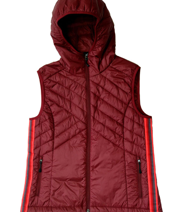 Powerstripe Eco-Friendly Down Hooded Vest
