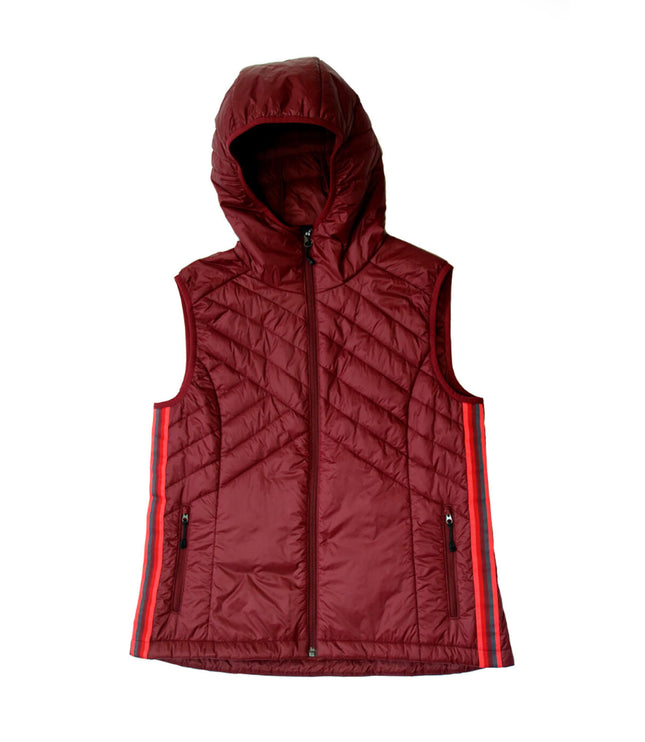 Powerstripe Eco-Friendly Down Hooded Vest