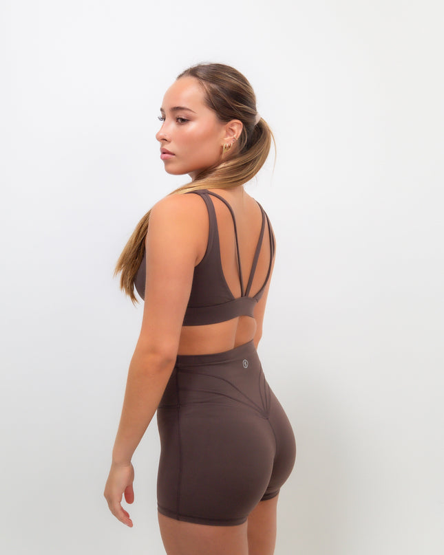 I Am Beautifully Radiant Quick-Dry Butter Coffee Brown Short