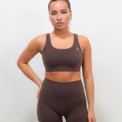 I Am Beautifully Radiant Quick-Dry Butter Coffee Brown Short