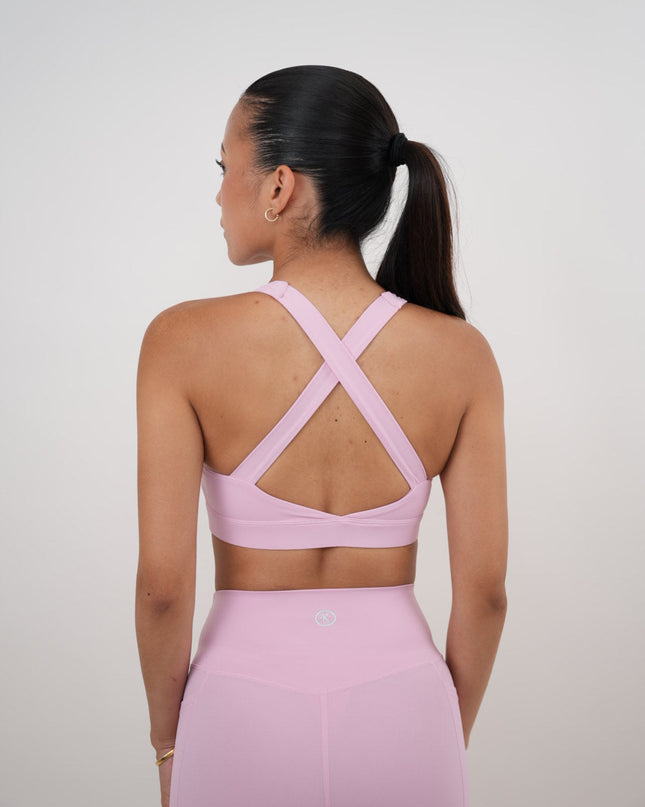 I Am Glowing Pink Blossom Quick Dry Butter Bra