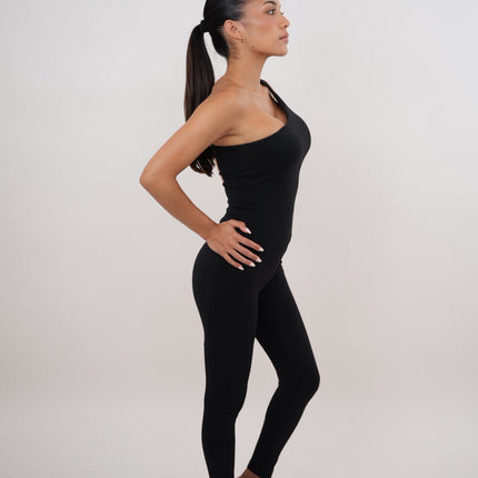 I Am Wealthy Black Comfort Stretch Legging