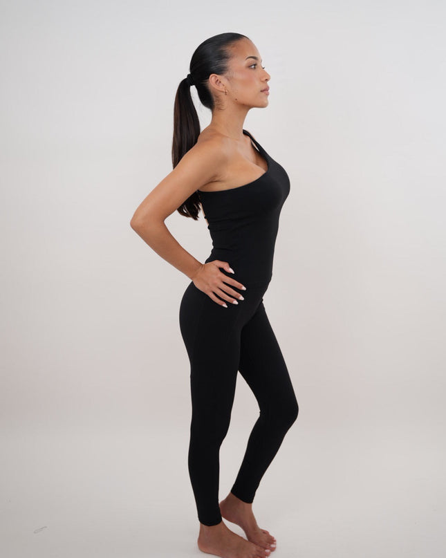 I Am Wealthy Black Comfort Stretch Legging