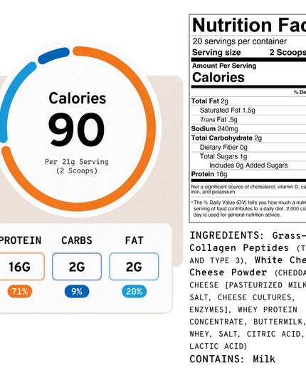 White Cheddar - Collagen+ Protein Blend