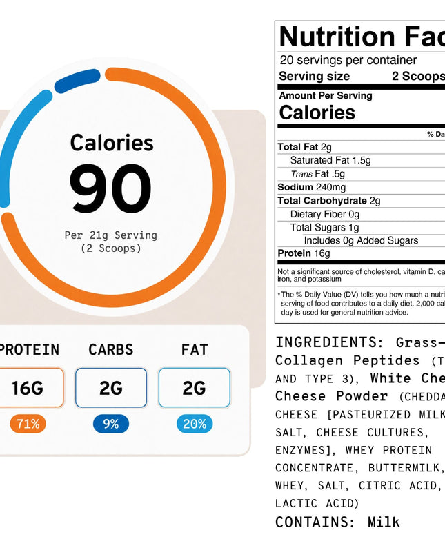 White Cheddar - Collagen+ Protein Blend