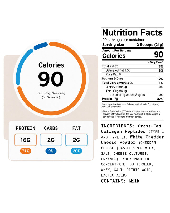 White Cheddar - Collagen+ Protein Blend